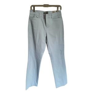 Liver Pool WOMENS Stretch Mid Rise Flat Front Pants Zip Fly Size 6/28 Blue